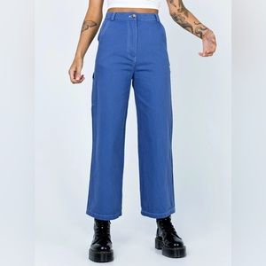 Princess Polly Morgan Carpenter Pant (10, Blue)